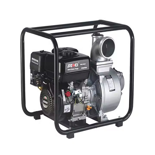 Senci 4 Inch Semi-Trash Water Transfer Pump Gas Semi-Trash Water Pumps Diesel - Color: Black