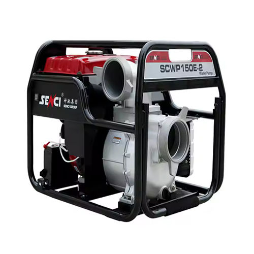 Senci Scwp150-Ii 6 Inch 16 Hp Gasoline Engine Agricultural Irrigation Water Pump - Color: Red & Black