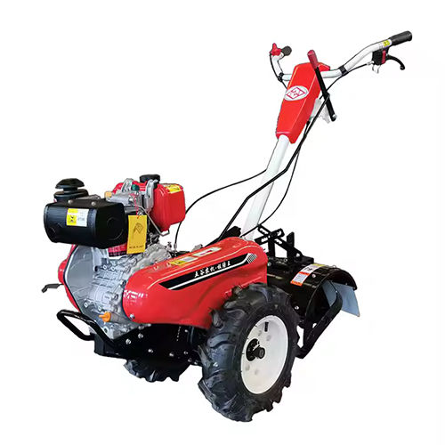 Powerful Multi-Function Senci Sc450 Agriculture 8Hp Mini Power Tiller Machine - Color: Red & Black