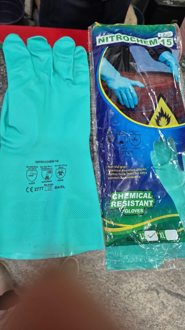 Nitrochem-15 Nitrile Rubber Gloves