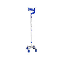 Quadripod Aluminium Crutches Walking Stick - Material: Aluminum