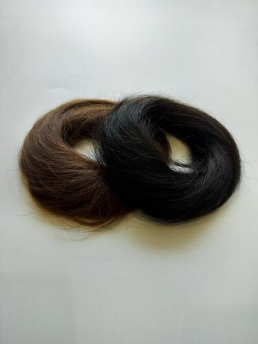 100%Original Natural Black and brown Human Hair Donut Bun Scrunchies