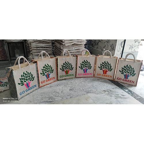 Multicolor customized Jute bag