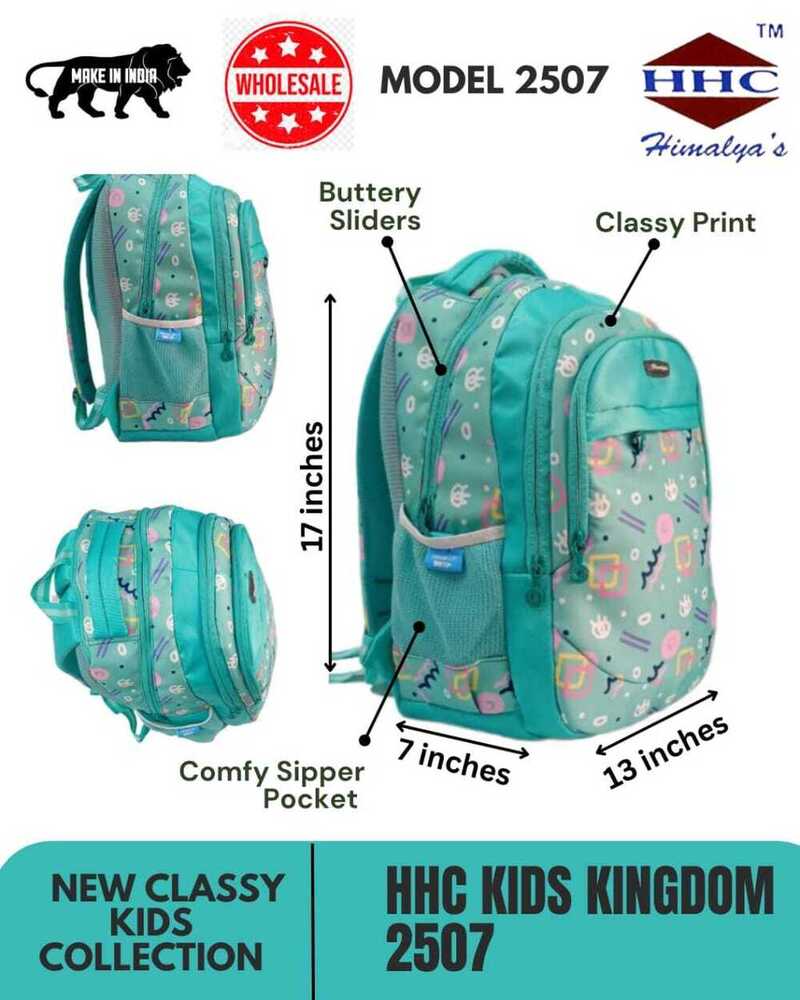 Multicolor School Backpack