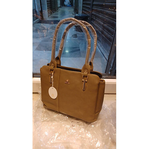 Leather Ladies Bag - Color: Brown