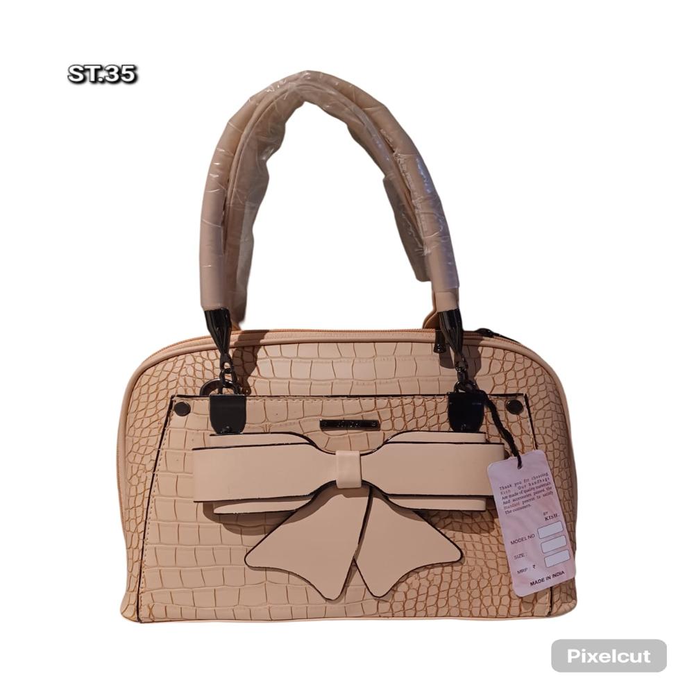 Leather Ladies Bag - Color: Brown