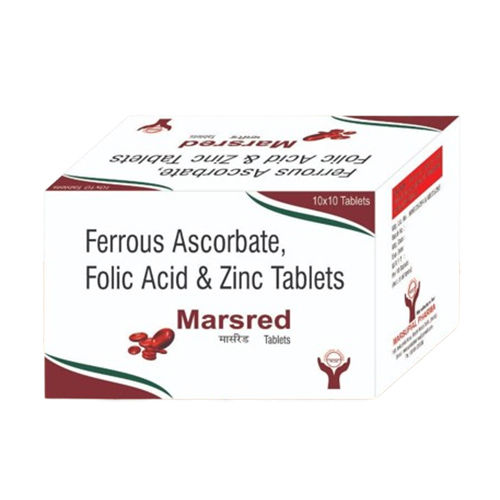 Ferrous Ascorbate Folic Acid And Zinc Tablets - Drug Type: General Medicines