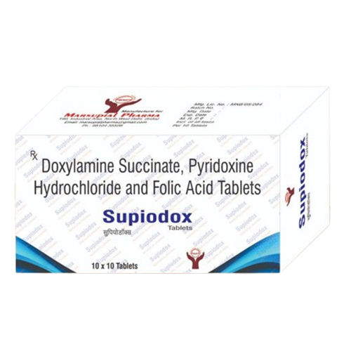 Doxylamine Succinate Pyridoxine Hydrochloride And Folic Acid Tablets