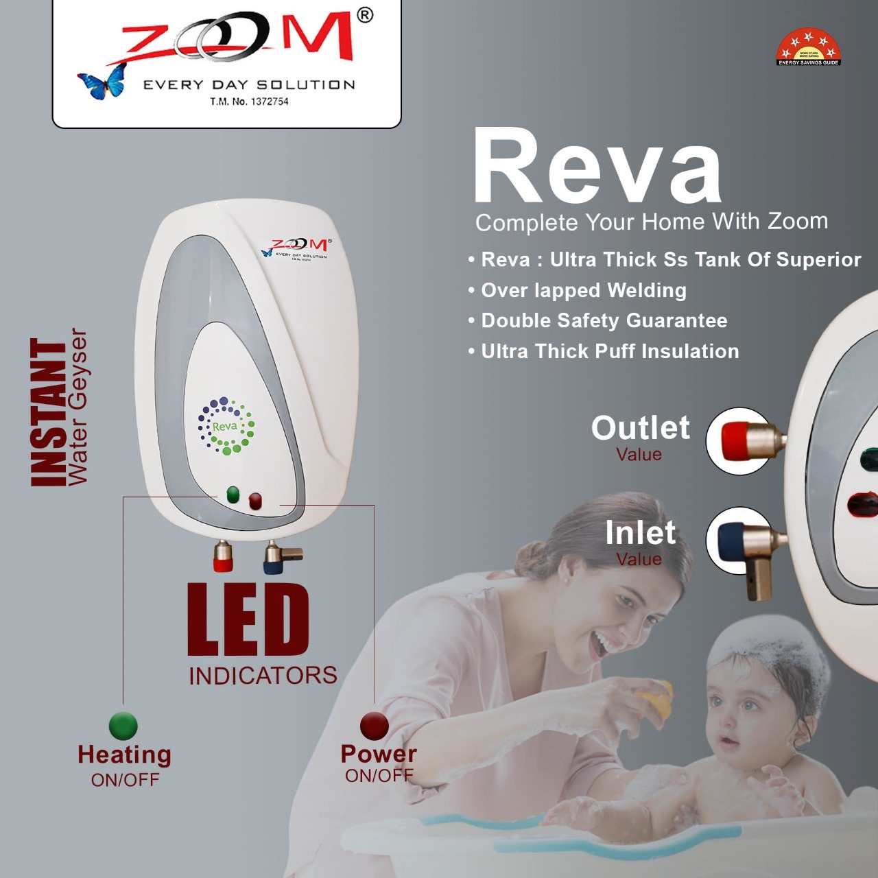 Instant Water Heater 5 liter ( Reva )