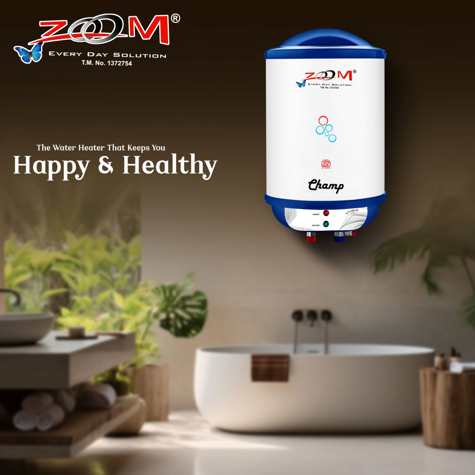 Water Heater 10 ltr Champ