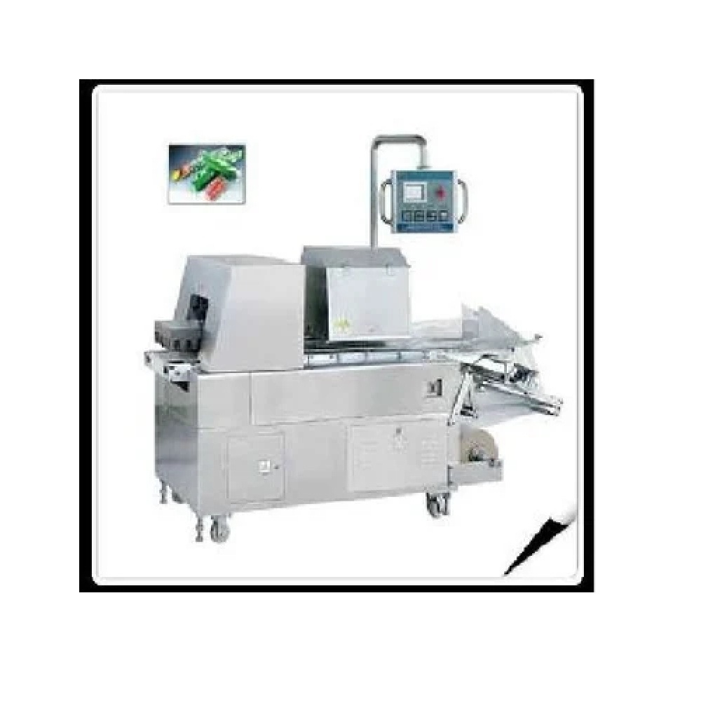 Automatic Vegetable Packaging Machine - Stainless Steel 2320x950x1350mm | 0-35 Pcs/min Capacity Plc Control Dual Film Shaft Date Printer Option