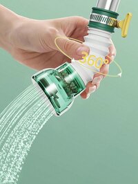 Mitsico 360 Rotating Green Faucet Water Filter Purifier Kitchen Tap Filtration (Green)