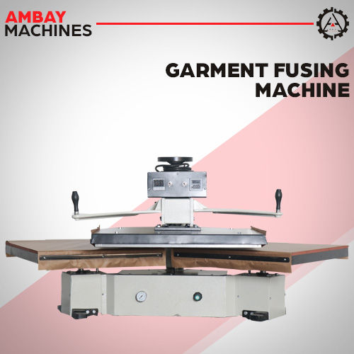 Manual and Fully Automatic Double Pneumatic Garment Fusing Machine - 250 lbs, 31104 mm Dimensions, White, Iron Material | One-Year Warranty, Customized Sublimation Type Fusing Available