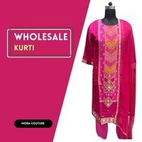 Designer Dola Silk Readymade Kurti Set For Women A   Perfect Festive Attire By Mora Couture - Attributes: Comfortable & Soft