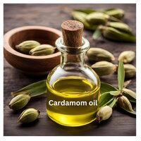 Cardamom Oil - 100% Pure Extracted From Cardamom Seeds, Golden Yellow Liquid With Spicy Aromatic Odor, Insoluble In Water, 24-month Shelf Life