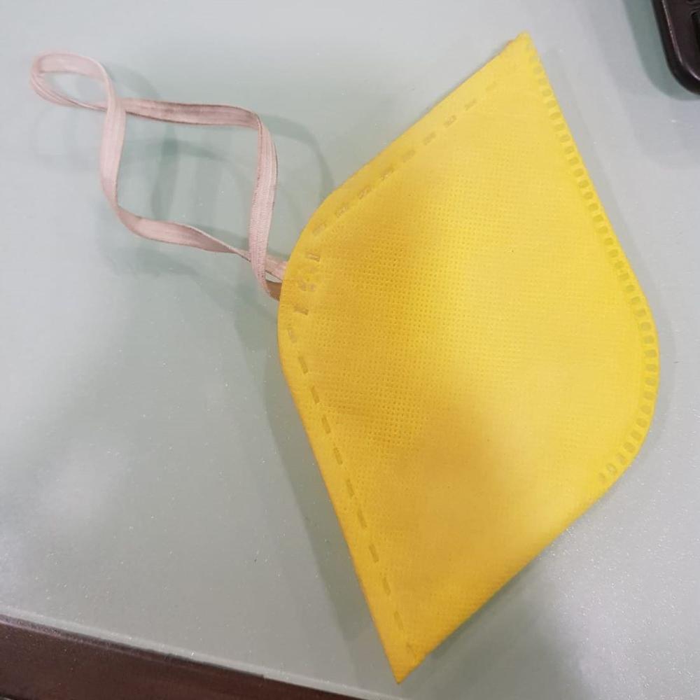 Yellow Non Woven Face Mask