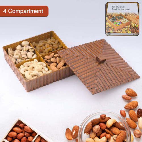 Plastic Multipurpose Dry Fruit Chocolates Mouth Box