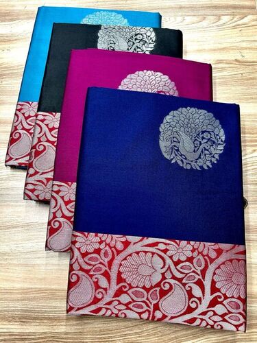 Kanjivaram Saree - Color: As Per Images
