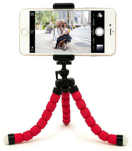 Portable Mini Octopus Tripod Stand with Phone Holder for Live Selfies