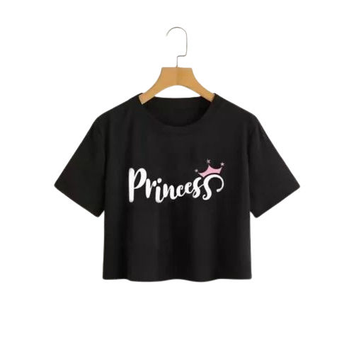 Princess Crop Top - Color: Black