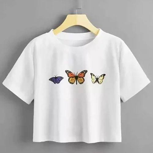 Girl Crop Top - Color: White