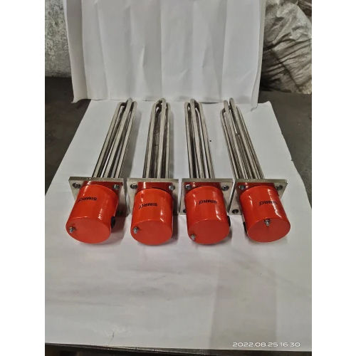 Industrial Water Immersion Heating Elements - Color: Red