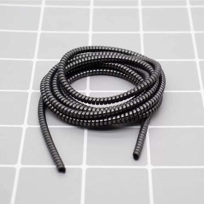 Metallic Finish Cable Spiral Protector / Wire Repair / Pet Cord Protector / Headphone Saver