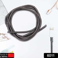 Metallic Finish Cable Spiral Protector / Wire Repair / Pet Cord Protector / Headphone Saver