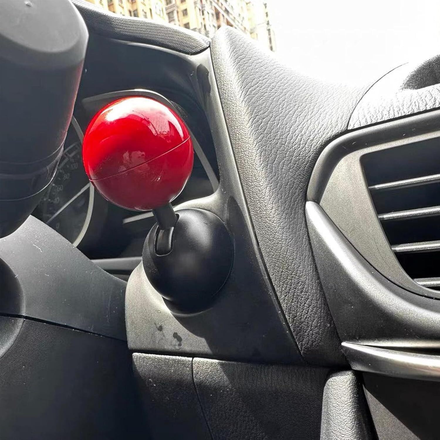 Car Push To Start Button Cover - Zinc Alloy & Plastic, 7.3x4.1cm, Red Color | Universal Fit For Engine Start & Stop Button, Easy Installation