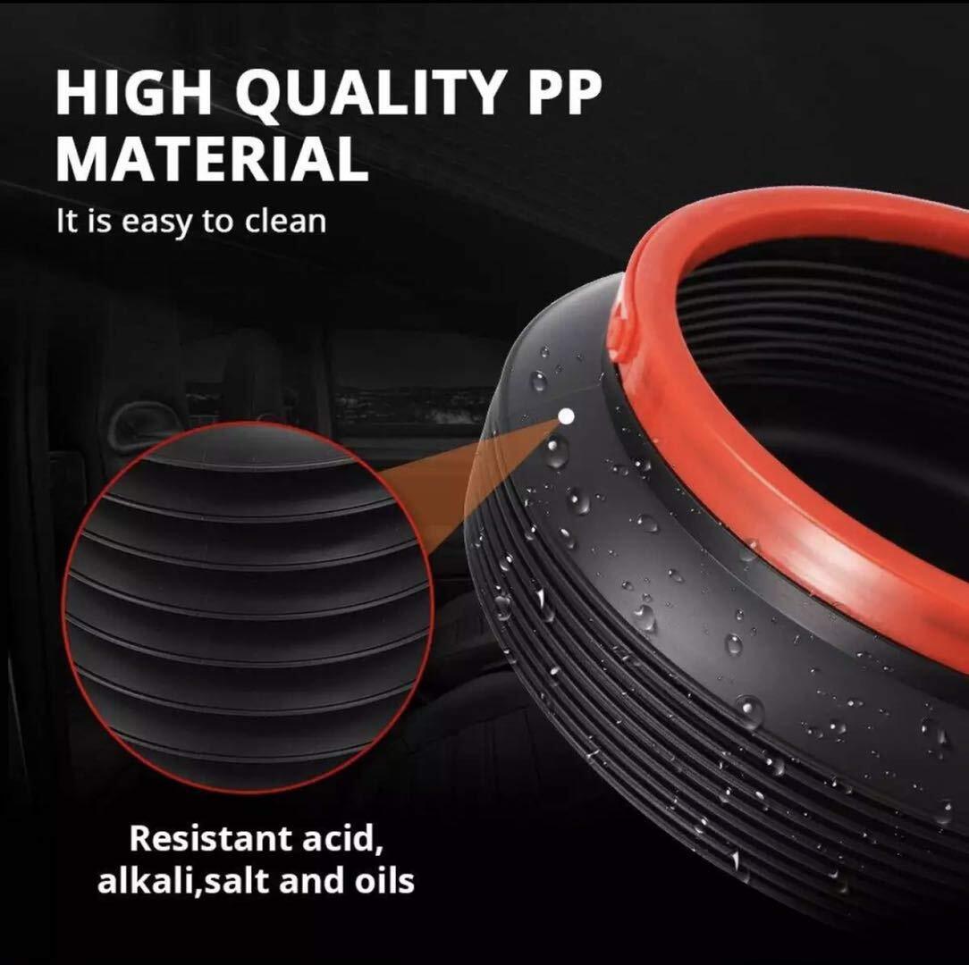 Folding Magic Trash Bin Container - Plastic, 18x18x6.5 Cm (Folded) | Black With Red Handle, 4 Kg Capacity, Leak-proof, Collapsible Design