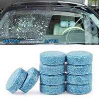 CAR GLASS CLEANING TABLET - 15x16x20 cm , Effervescent Tablets for Auto Windshield Cleaner, Compact Glass Washer Detergent for Daily Use