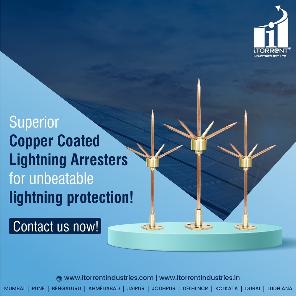 Copper Copper Bonded Spike Lightning Arrester - Application: Industrial