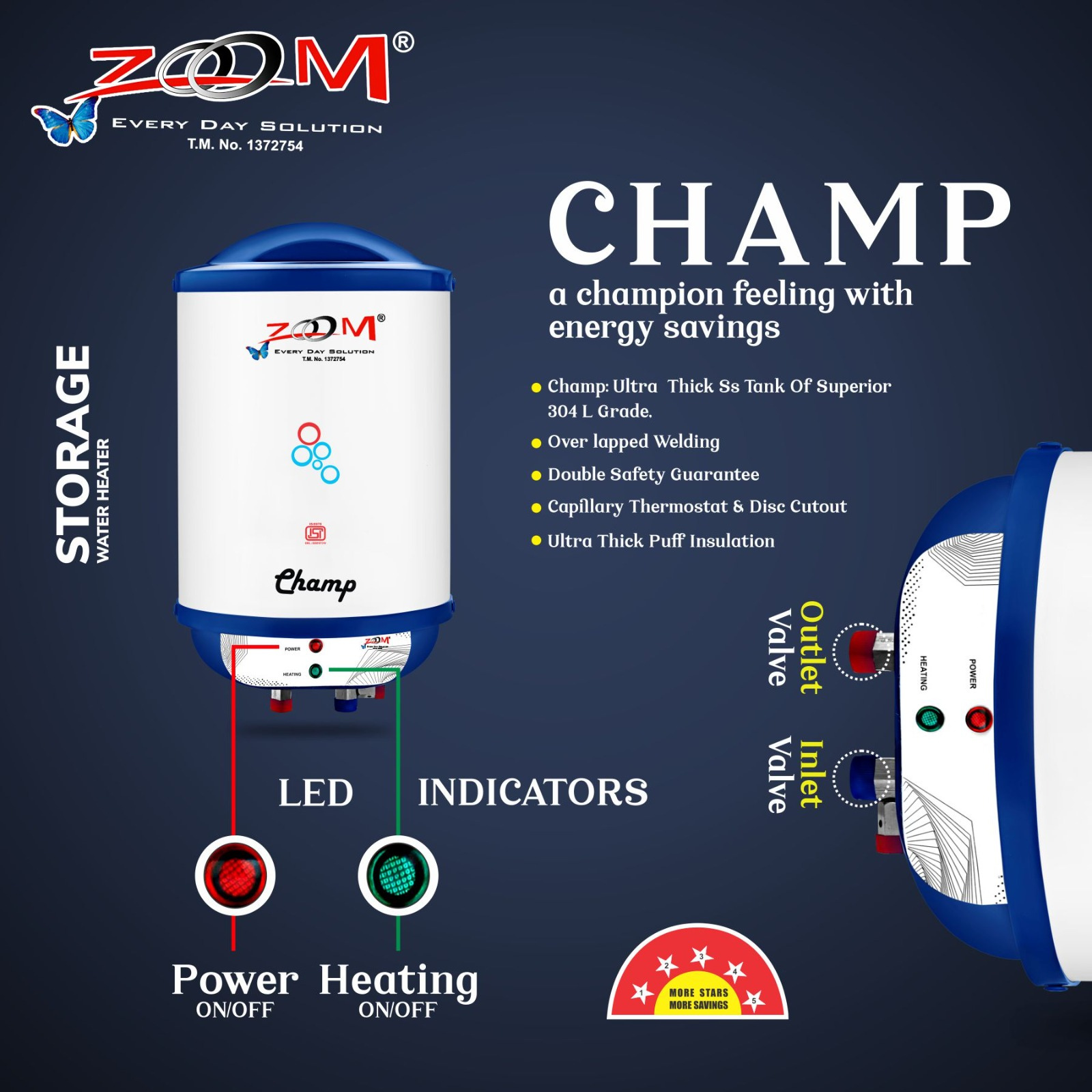 Water Heater 25 Liter Champ