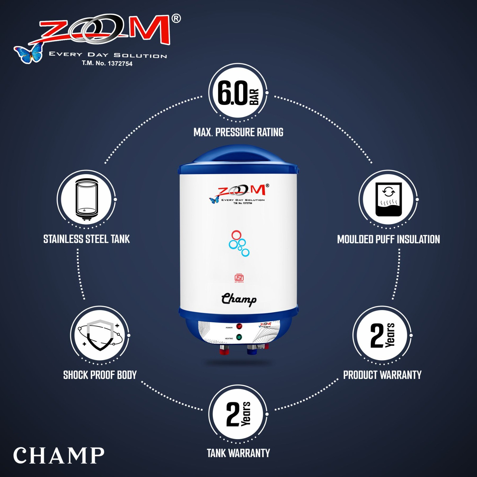 Water Heater 25 Liter Champ