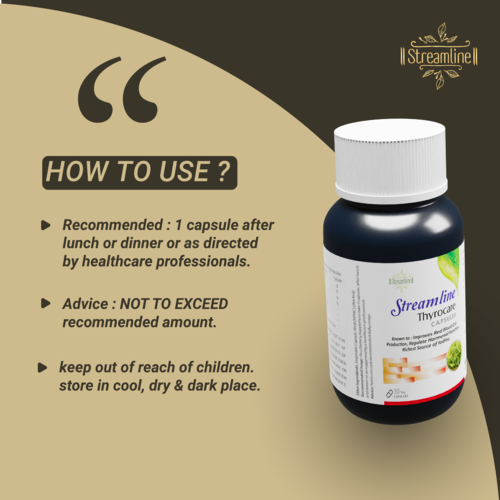 Streamline Thyrocare Capsules - Age Group: For Adults