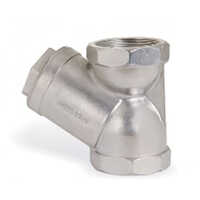 Ic Y Type Strainer Valve - Screwed End, Silver Finish | Industrial Use, Designed For Water Media