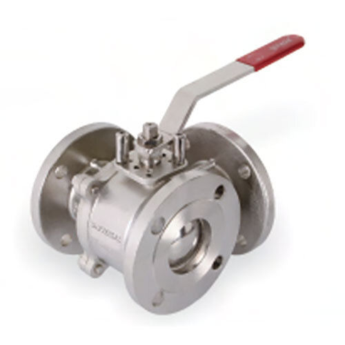 IC Three Way Ball Valve Flanged End