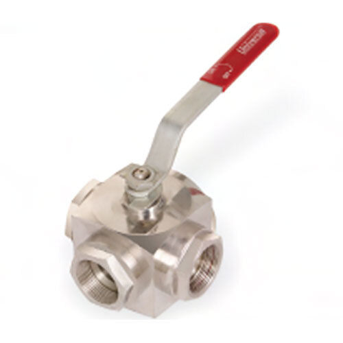 SS Three Way Ball Valve