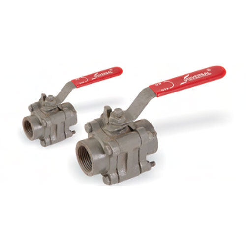 CI Three Piece Ball Valve Screwed End