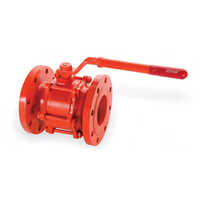 Cs Three Piece Ball Valve - 15-600mm Size, Orange Color | Industrial Water Application, Ball Structure
