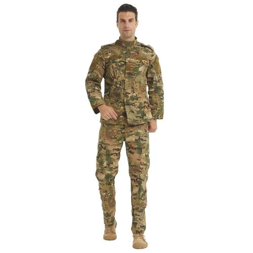 Full Sleeves Camouflage Army Uniform - Color: Green