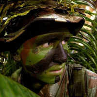 Camouflage Face Paint - Application: Military Application