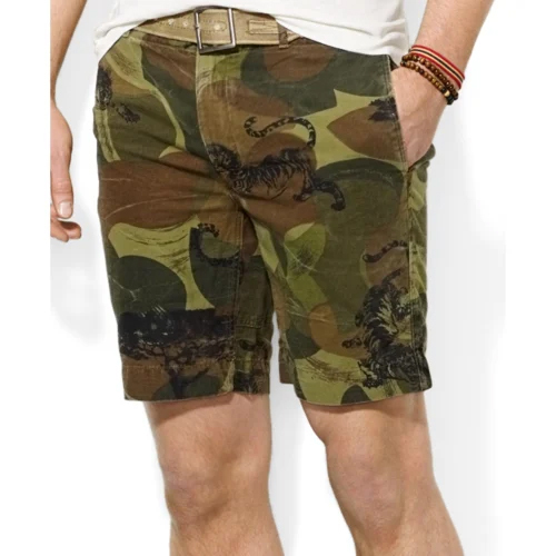 Printed Camouflage Shorts