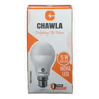 5w Led Bulb - Ceramic Body, Modern Design | Energy-efficient, Variety Of Colors, 1-year Warranty