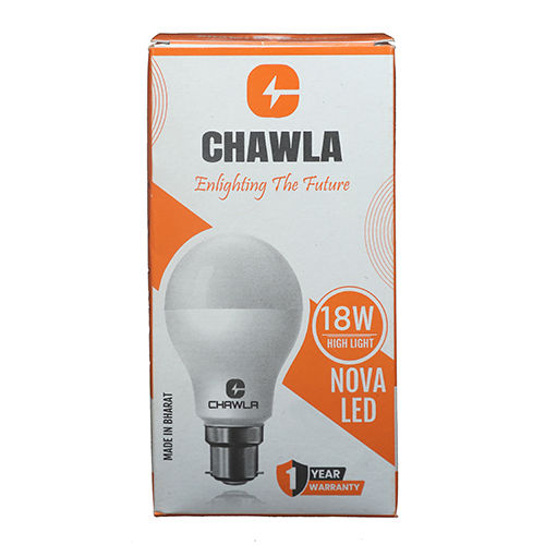 18W Led Bulb - Body Material: Ceramic