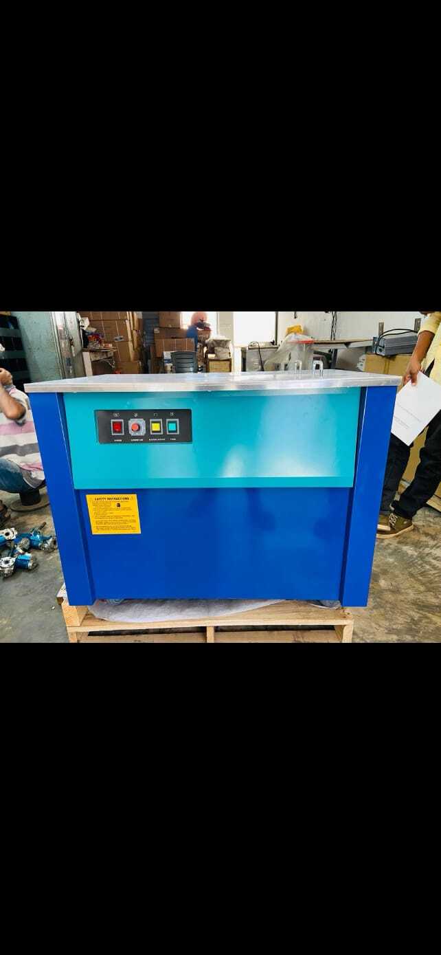 Box Strapping Machine Kh90 - 910x580x730mm, Blue | Manual Operation, Heat Sealing, 100 Kg/hr Capacity, Strap Width 6-15mm