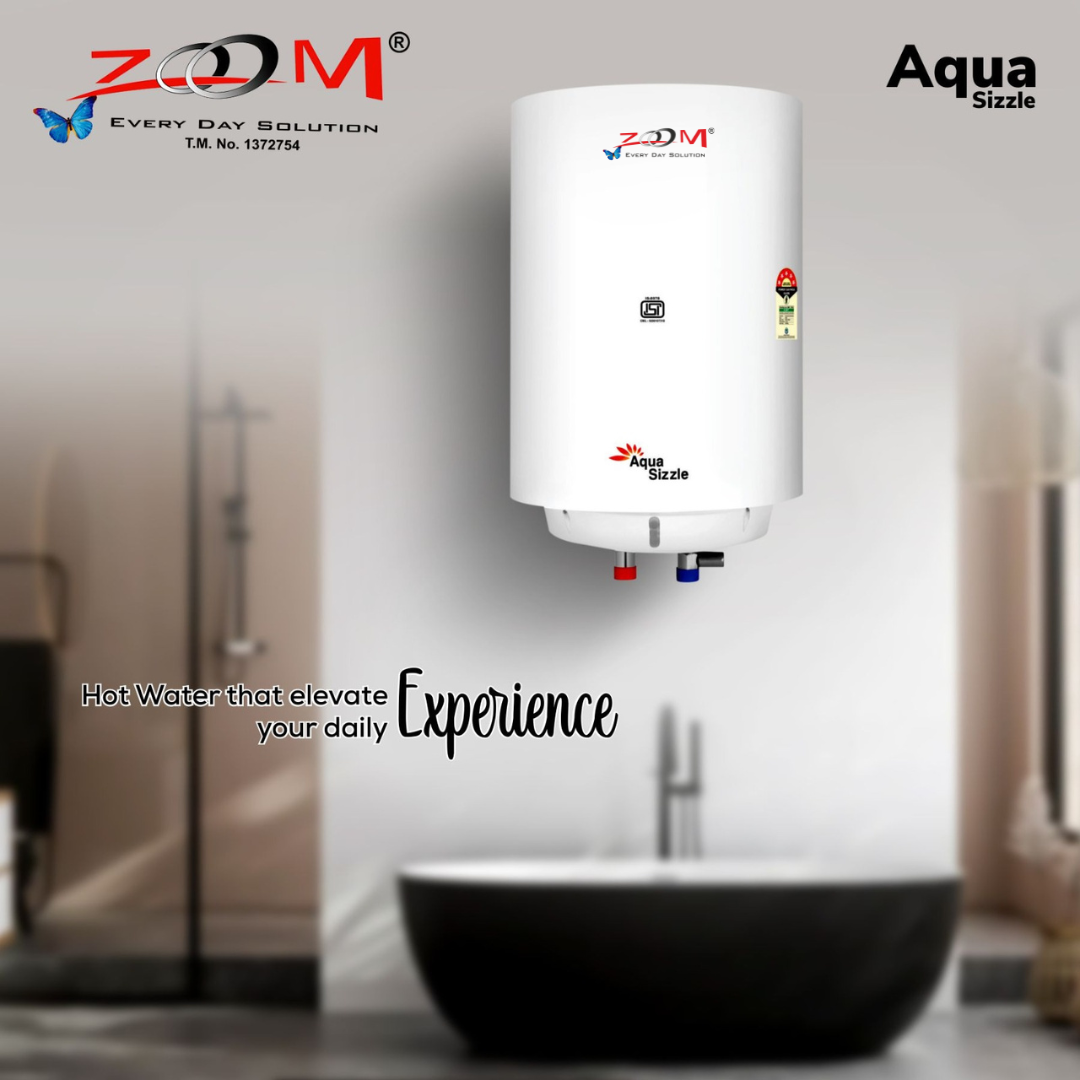 Water Geyser - 35 Liter Stainless Steel, Wall Mounted Hot Water Solution With High Precision Thermostat & Double Safety Cutout