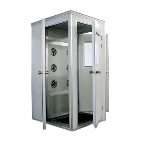 Three Door Air Shower - Stainless Steel | Clean Room Air Shower with Built-in Lighting for Industrial Applications