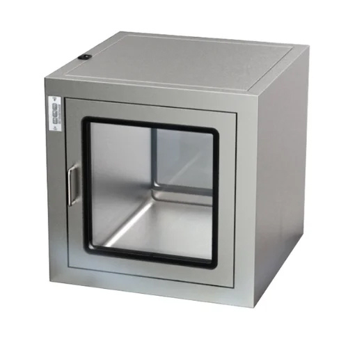Static Pass Box - Stainless Steel, Hand Wash Feature | Industrial Type Ideal for Efficient Material Transfer