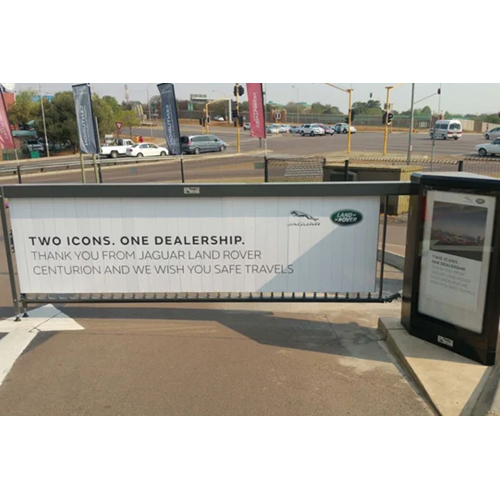 Advertising Boom Barriers - Color: White